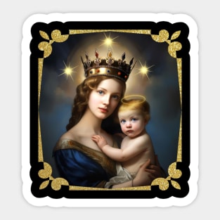 The Madonna and Child 2 Sticker